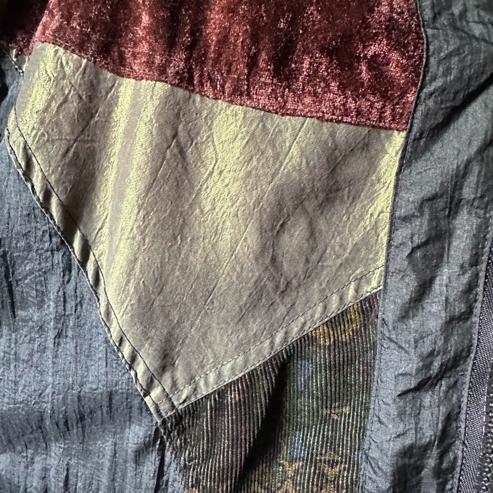 Vintage Atlantic Highlands Nylon Velvet Full Zip Jacket Bohemian - Picture 5 of 8